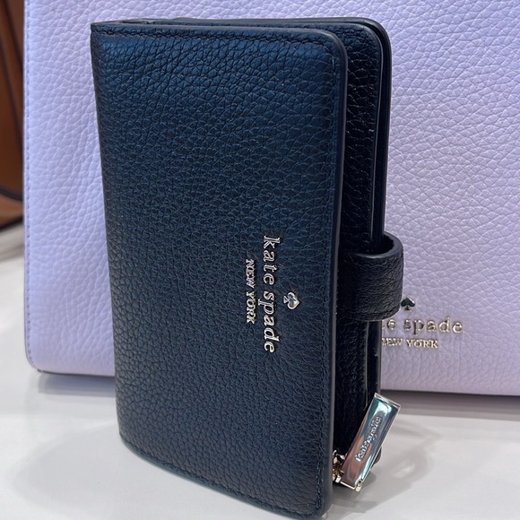 kate spade Handbags - Kate Spade Leila Medium Compact Bifold Wallet
Black 
NWT